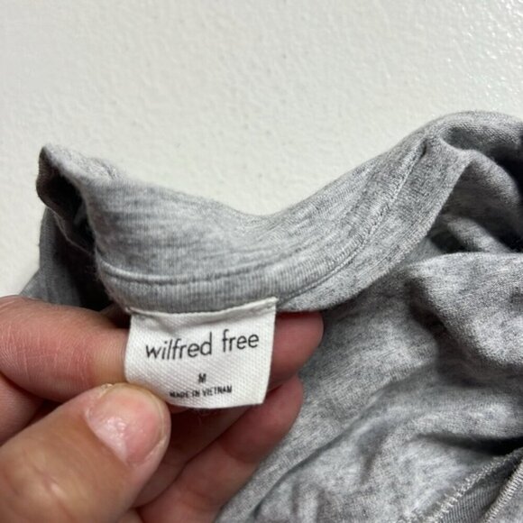 Aritzia Wilfred Free Gray Short Sleeves Top size M - Picture 4 of 6